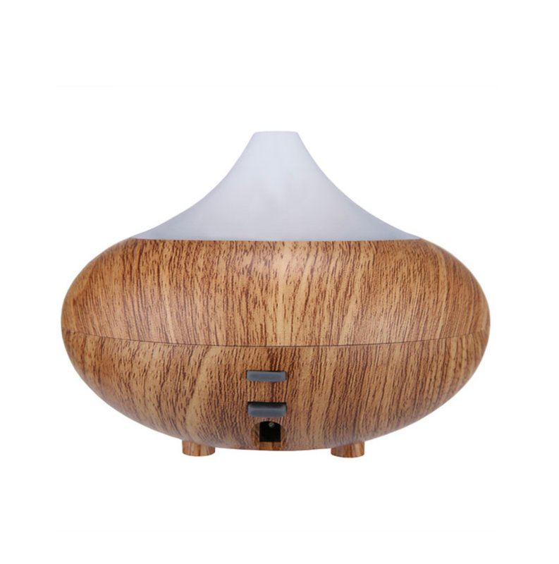 Difusor digital de aroma de madera natural y calmante con tapa transparente (enchufe de la UE)
