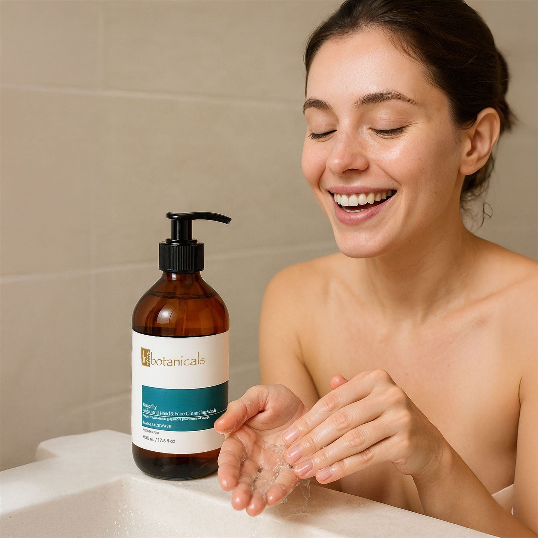Gingerlily Jabón Limpiador Antibacteriano para Manos y Rostro 500ml