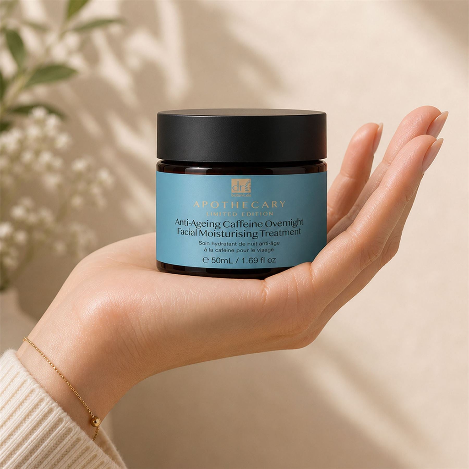 Anti-Ageing Caffeine Overnight Facial Moisturising Treatment 50ml