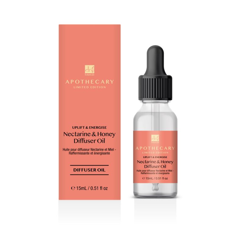 Wooden Aroma Diffuser + Oils Kit: Geranium, English Pear, Nectarine & Honey