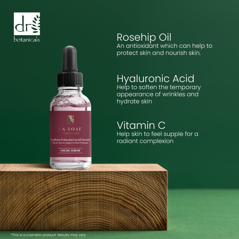 La Rose Française Crema hidratante de día, suero facial, suero para ojos