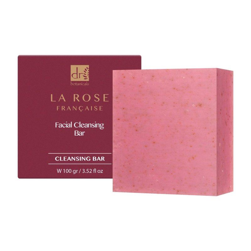 dr botanicals strawberry and poppy seed cleansing bar La Rose Francaise Facial Cleansing Bar 100g