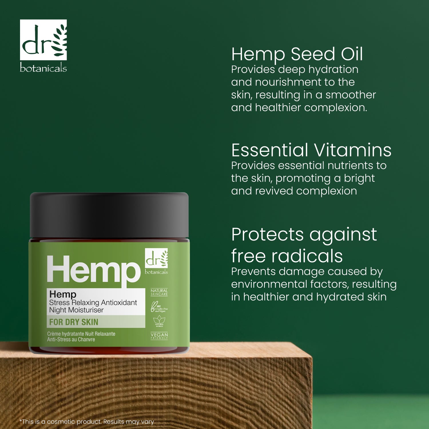 Hidratante de Noche Antioxidante Relajante Estrés 60ml