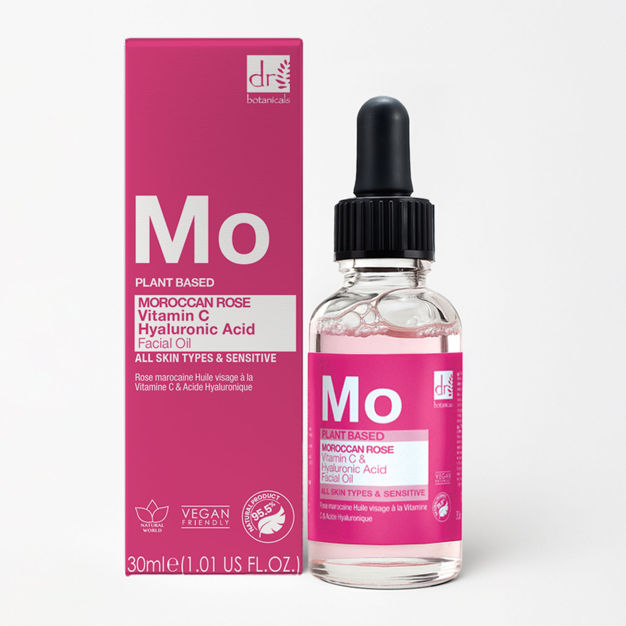 Moroccan Rose Facial Oil with Hyaluronic Acid & Vitamin C