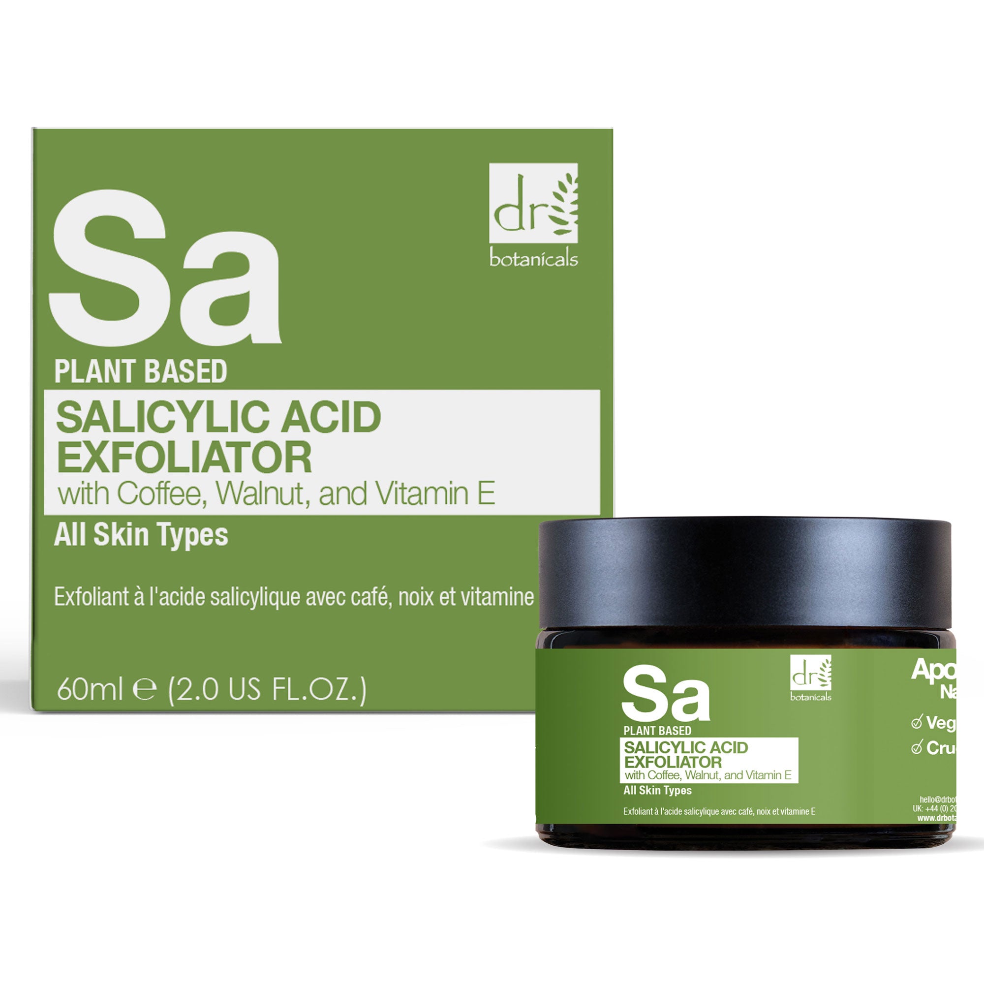 Salicylic Acid Exfoliator with Coffee, Walnut & Vitamin E 60ml