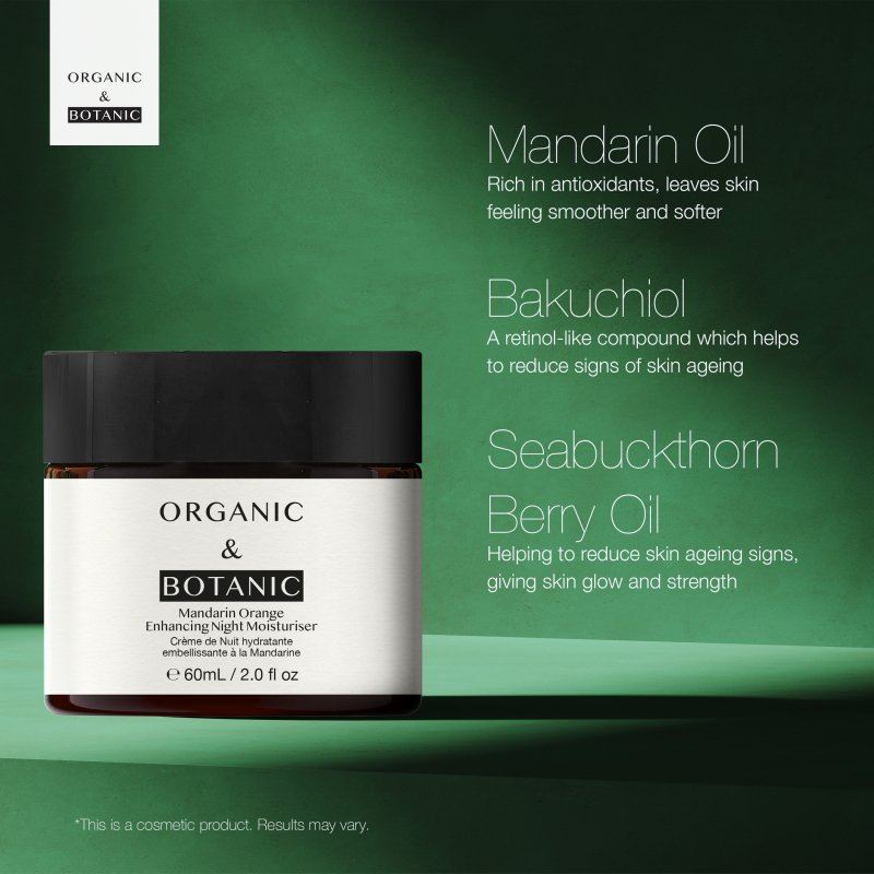 Hidratante de Noche de Mandarina y Naranja 60ml
