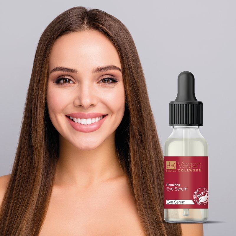 Suero de ojos de colágeno vegano y humectante nocturno de bayas