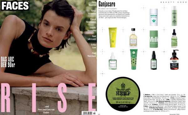 Our wonderful Hemp Bio Nutrition Oil featured in Faces - a monthly magazine