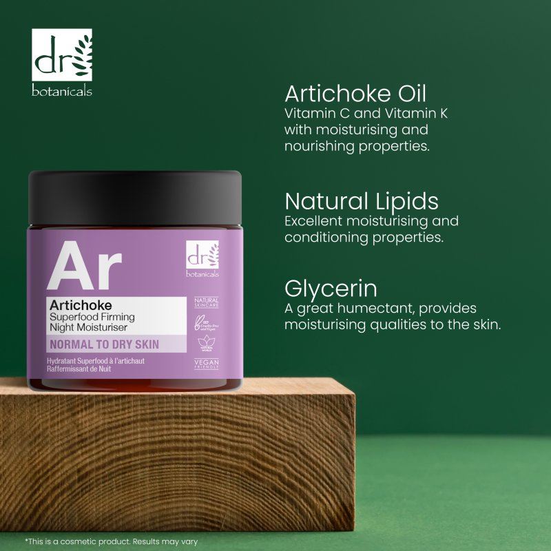 Alcachofa Superfood Hidratante De Noche Reafirmante 60ml