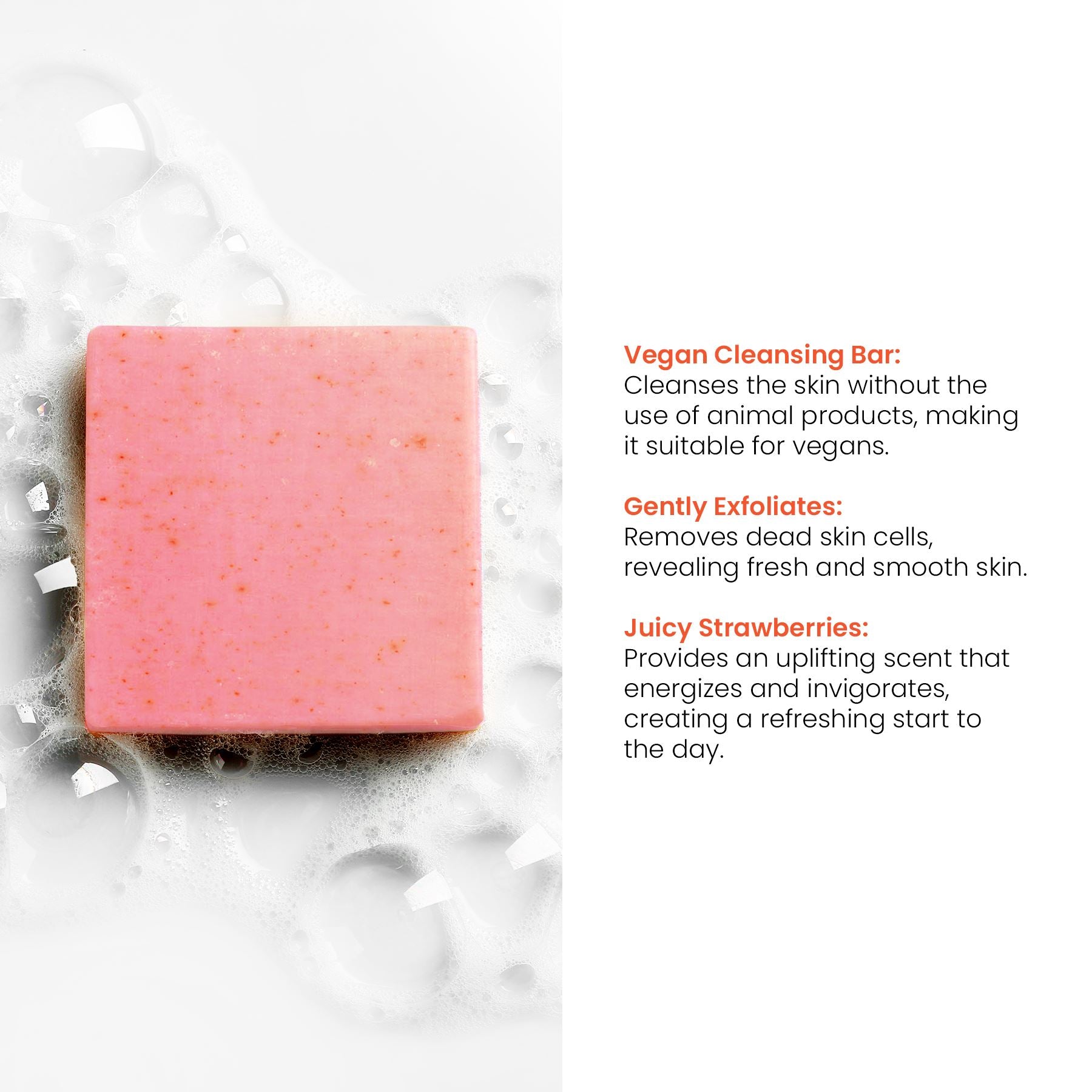 Barra Limpiadora Facial Hidratante Rosa 100g