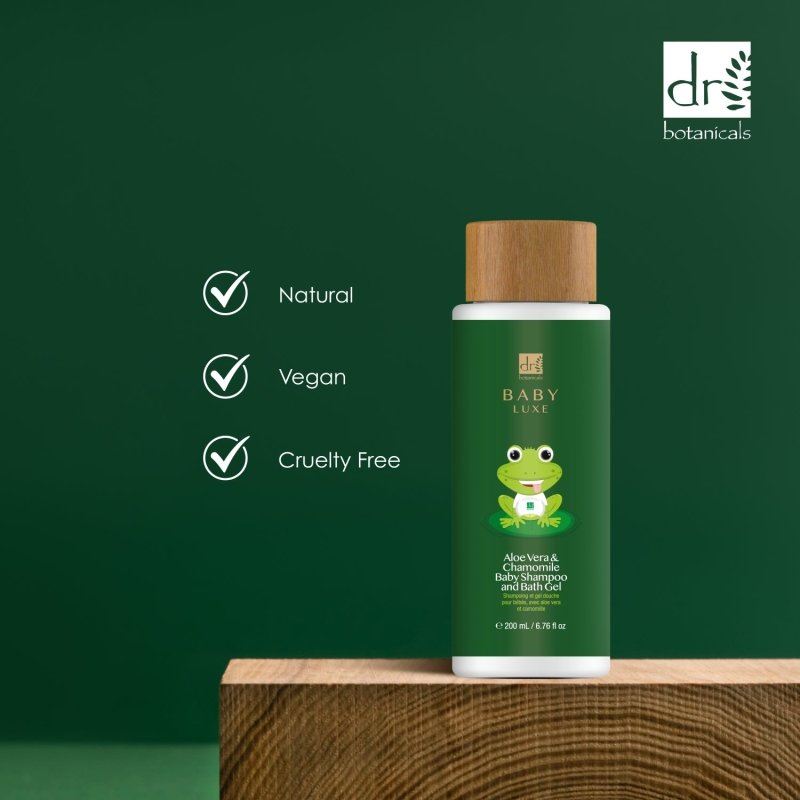 Baby Lux Champú y Gel de Baño Bebé Aloe Vera y Manzanilla 200ml