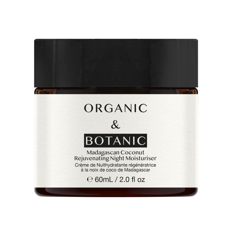 Crema hidratante de noche rejuvenecedora de coco de Madagascar 60 ml