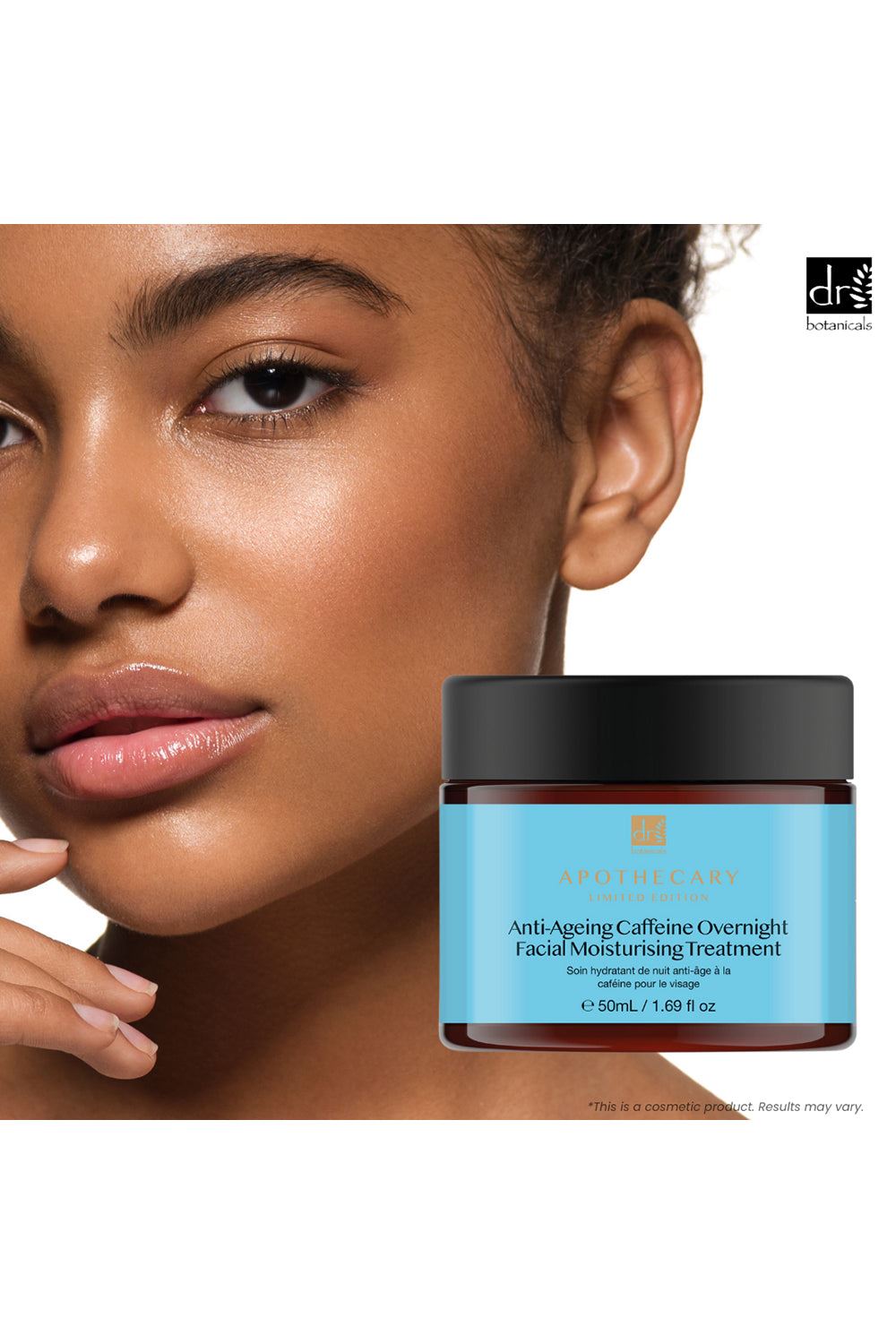 Anti-Ageing Caffeine Tratamiento Hidratante Facial de Noche 50ml + Tratamientos Únicos Hidratante de Día Anti-Edad Reparador y Restaurador de Algas Marinas 