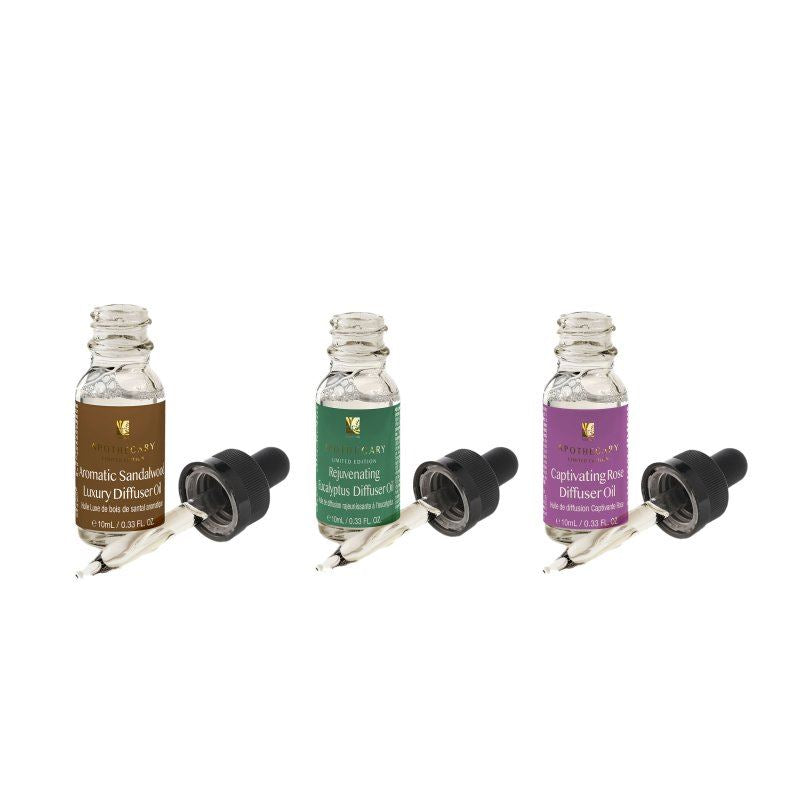 Trío de aceites difusores románticos