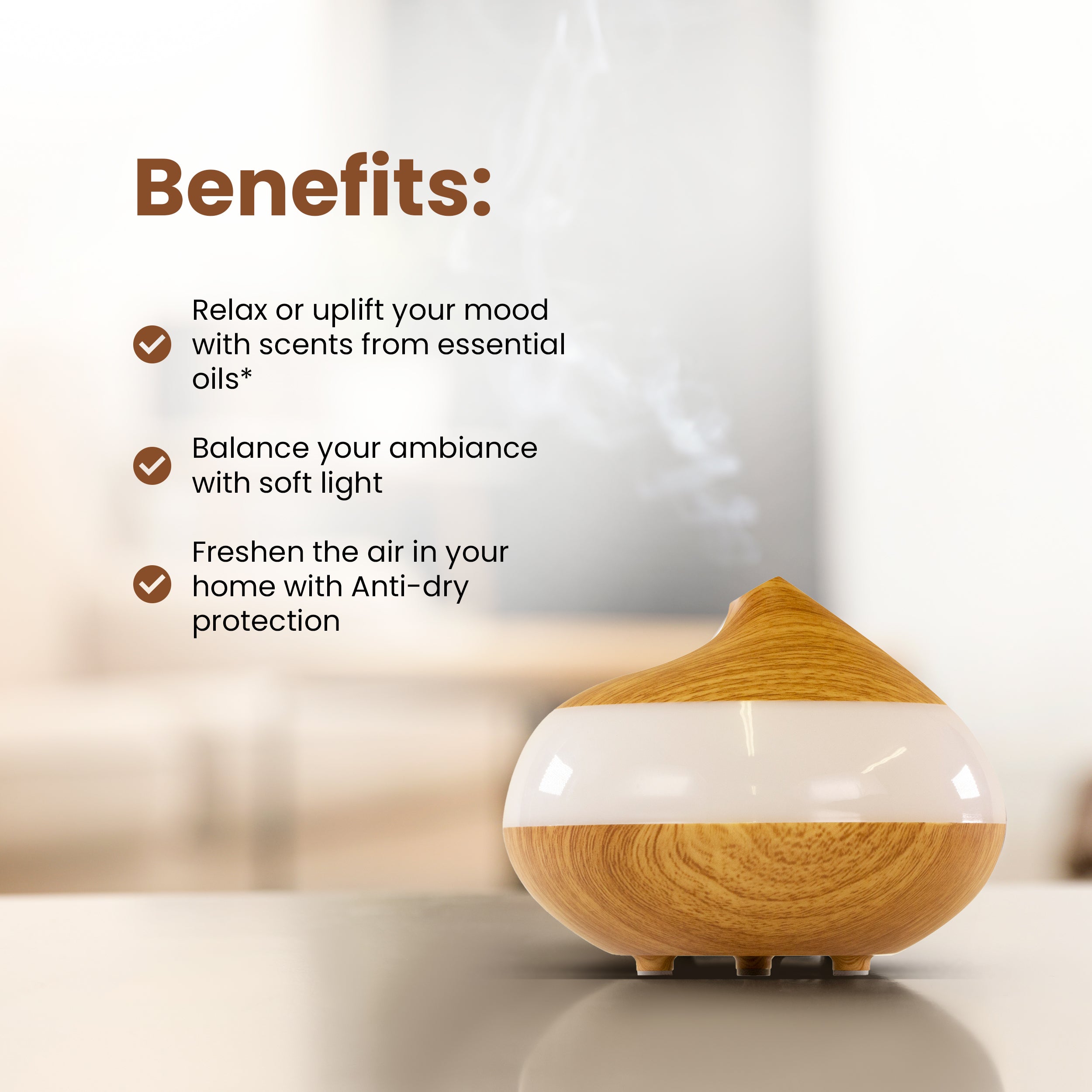 Sensory Spa Diffuser clear Panel USB
