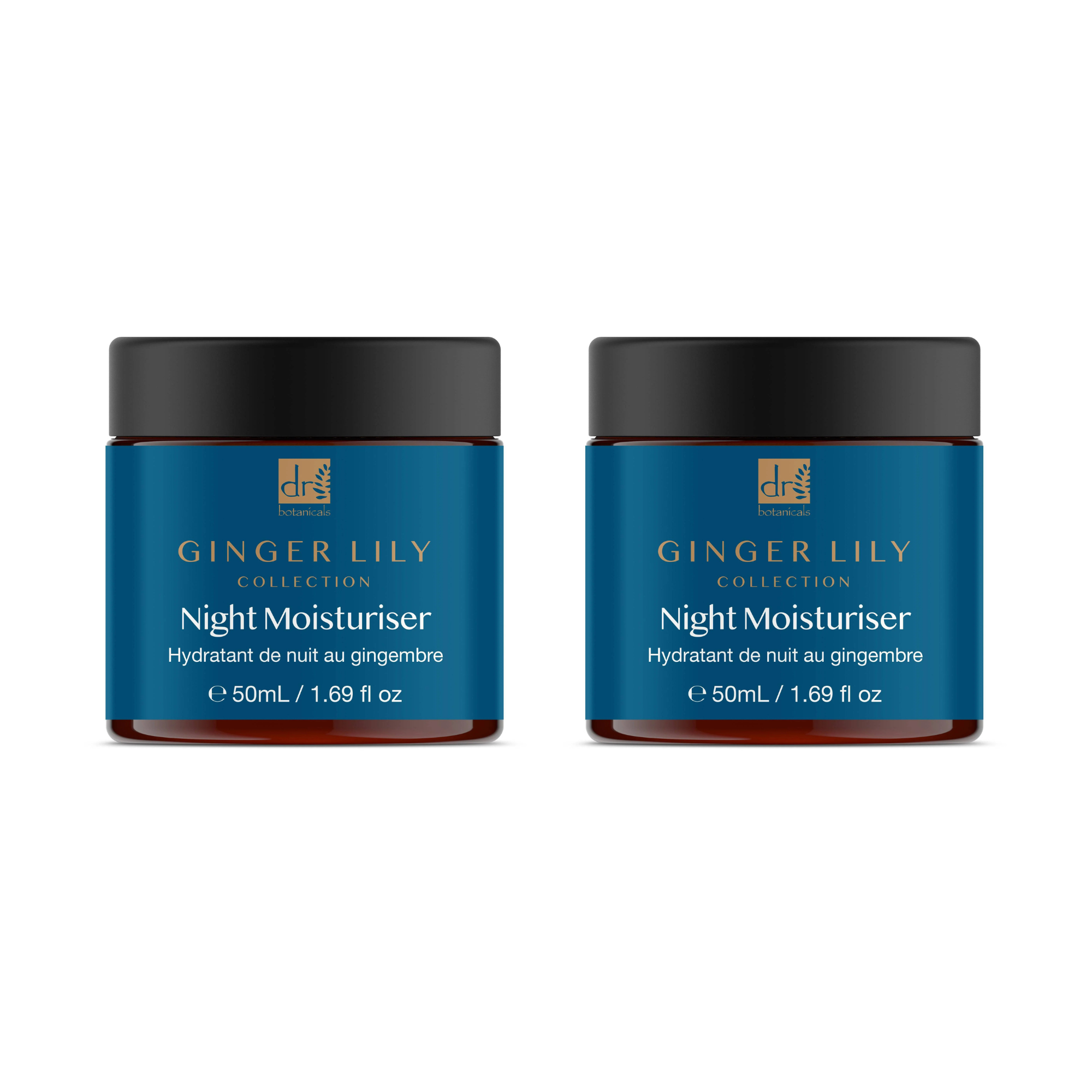 Dr Botanicals Gingerlily Night Moisturiser 50ml Twin Value Savings Pack