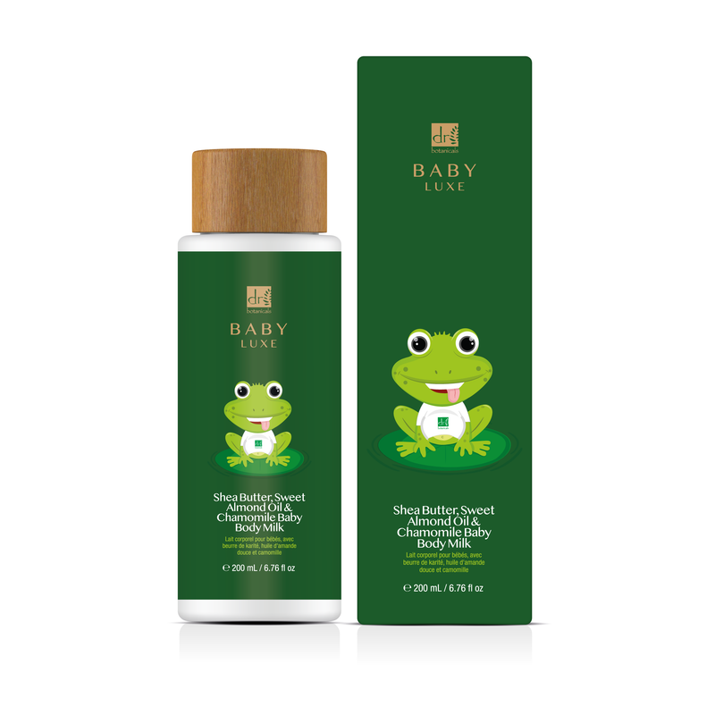 Dr Botanicals Baby Lux Shampoo and Bath Gel, Body Oil and Milk