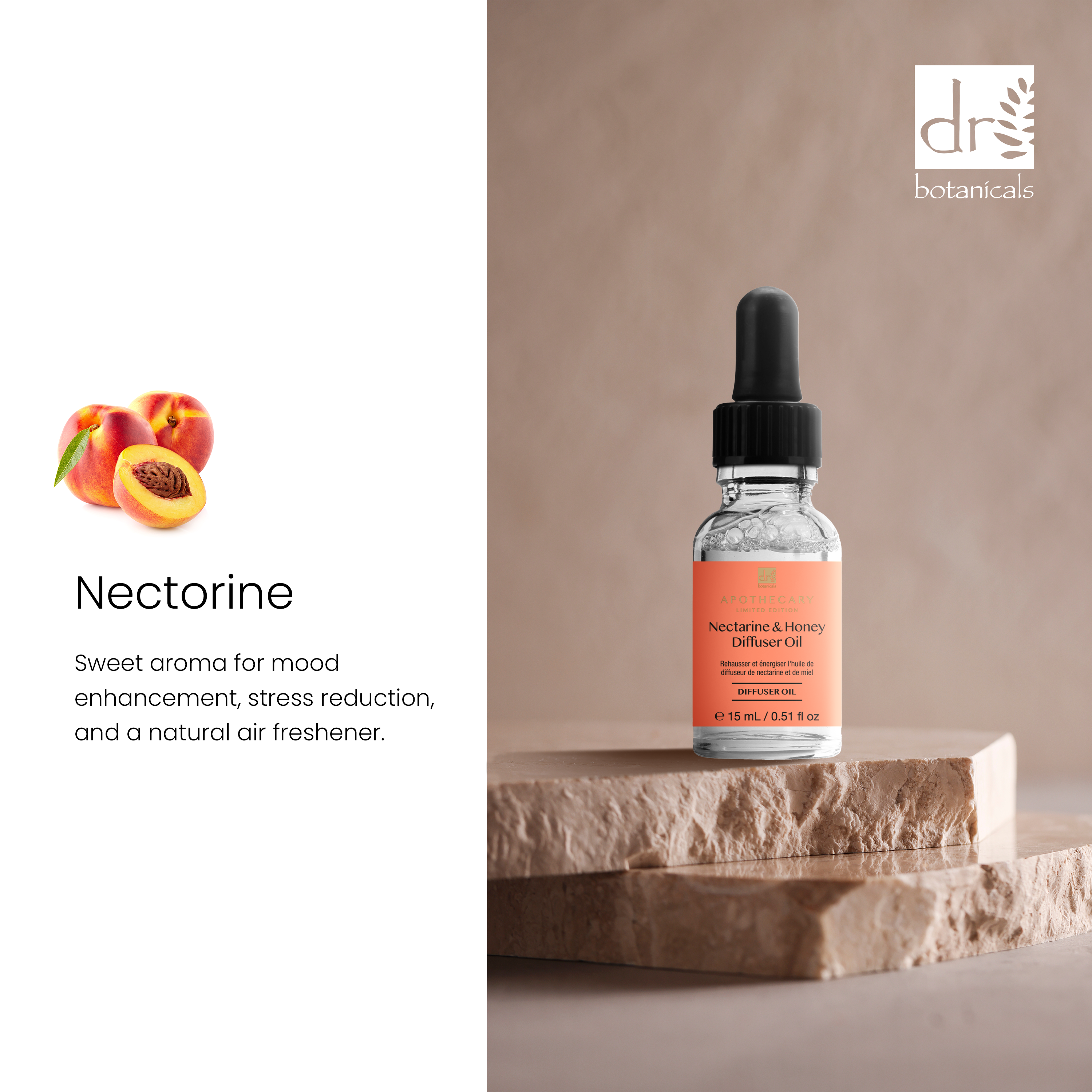 Uplift & Energise Nectarine & Honey Diffuser Oil 15ml