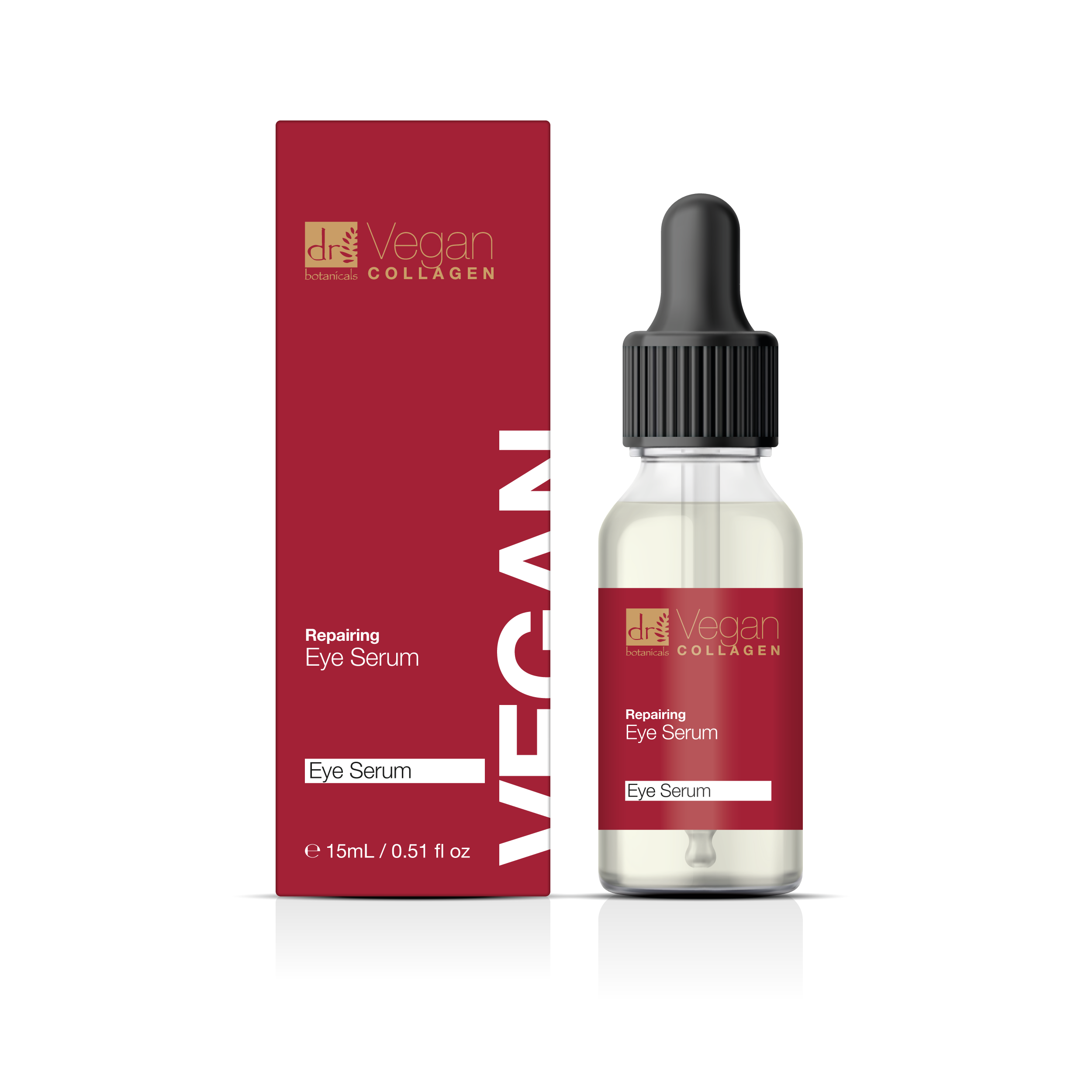 Vitamin C & Hyaluronic Acid Anti-ageing Facial Serum 30ml + Vegan Collagen Repairing Eye Serum.