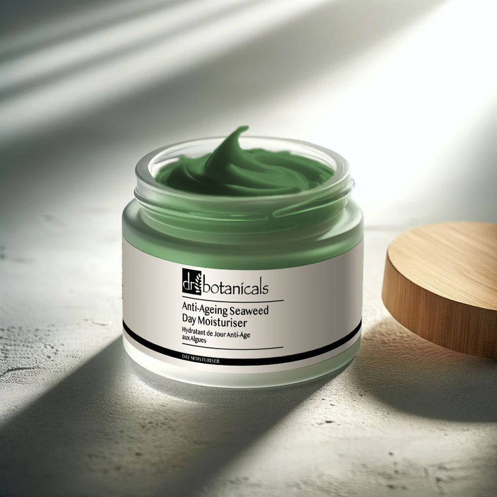 12-Hour Overnight Green Tea Night Moisturiser Seaweed Face Moisturiser Vitamin C Anti-Ageing Facial Serum