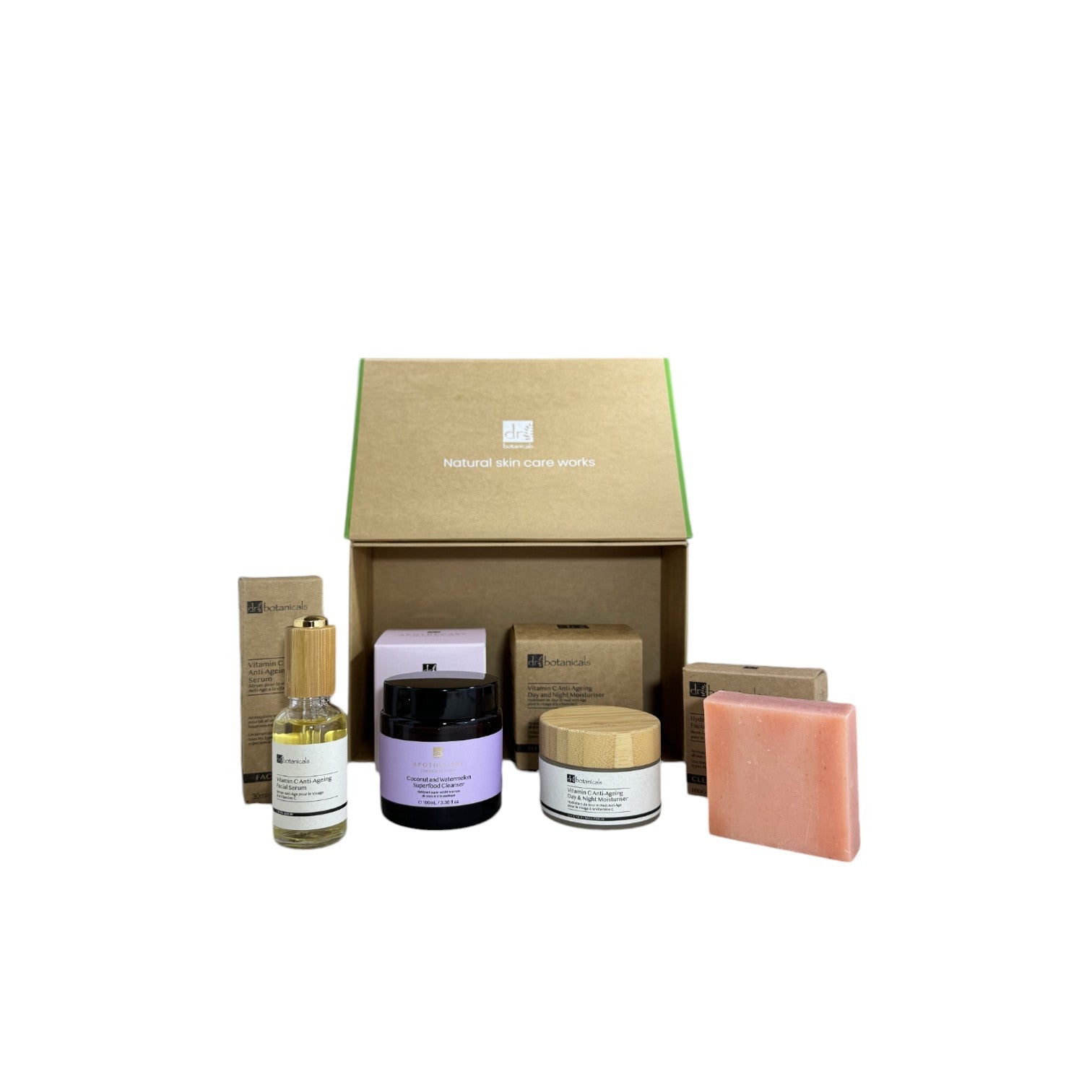 Dr Botanicals Vitamin C Anti-Ageing Morning Skincare Winter Season Gift Set