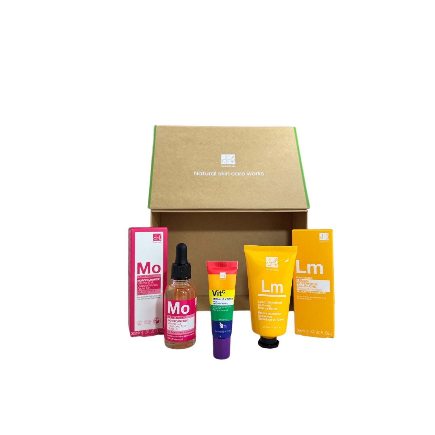 Dr Botanicals Vegan Best Sellers Skincare New Year New Me Gift Set