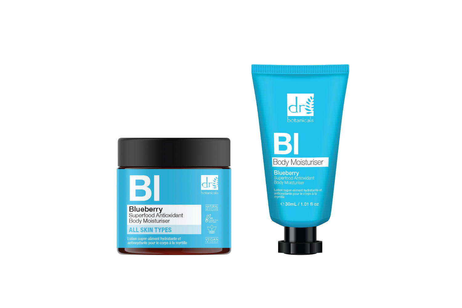 Blueberry Superfood Antioxidant Body Moisturiser Duo