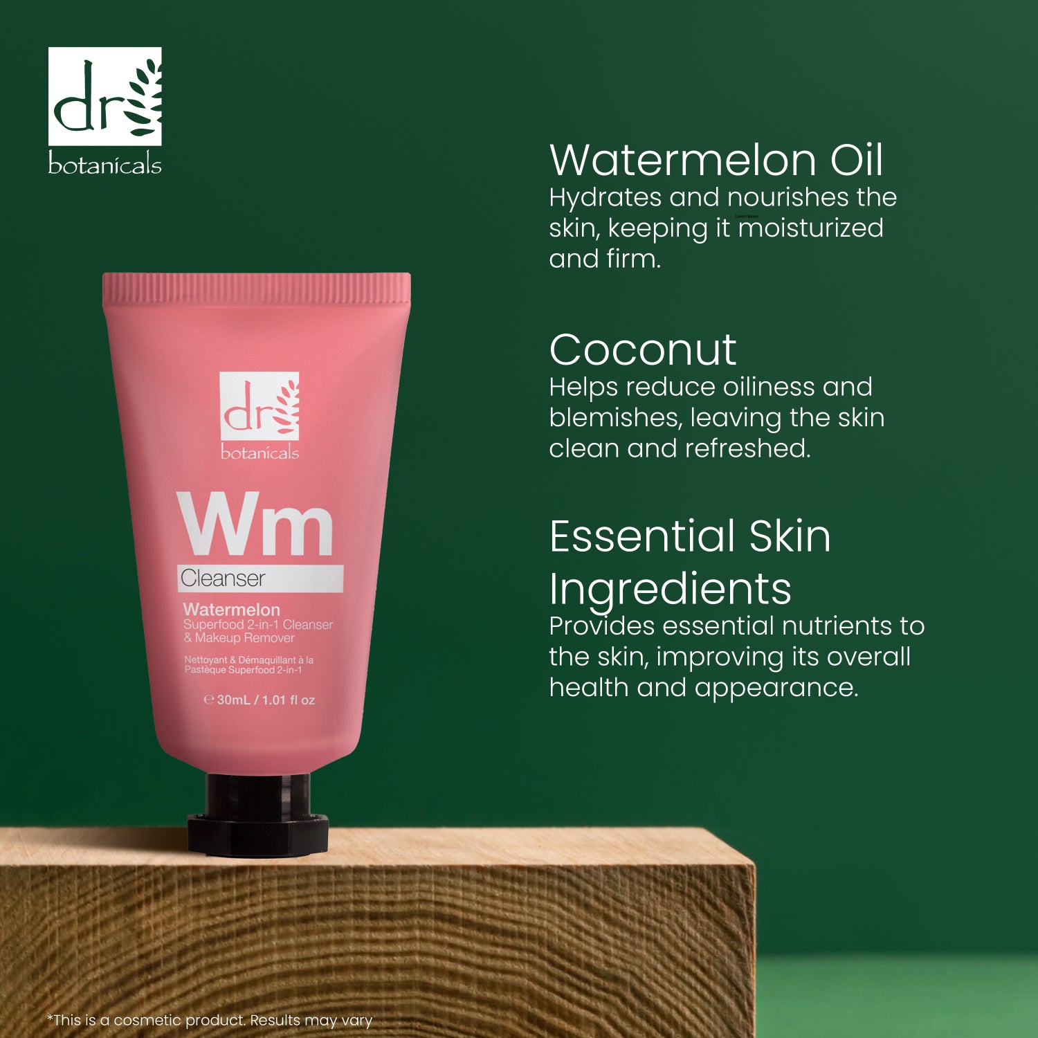 Watermelon Superfood 2-In-1 Cleanser & Makeup Remover 30ml