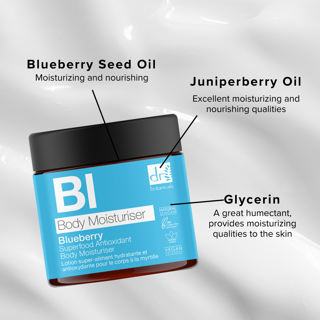 Blueberry Superfood Antioxidant Body Moisturiser 60ml