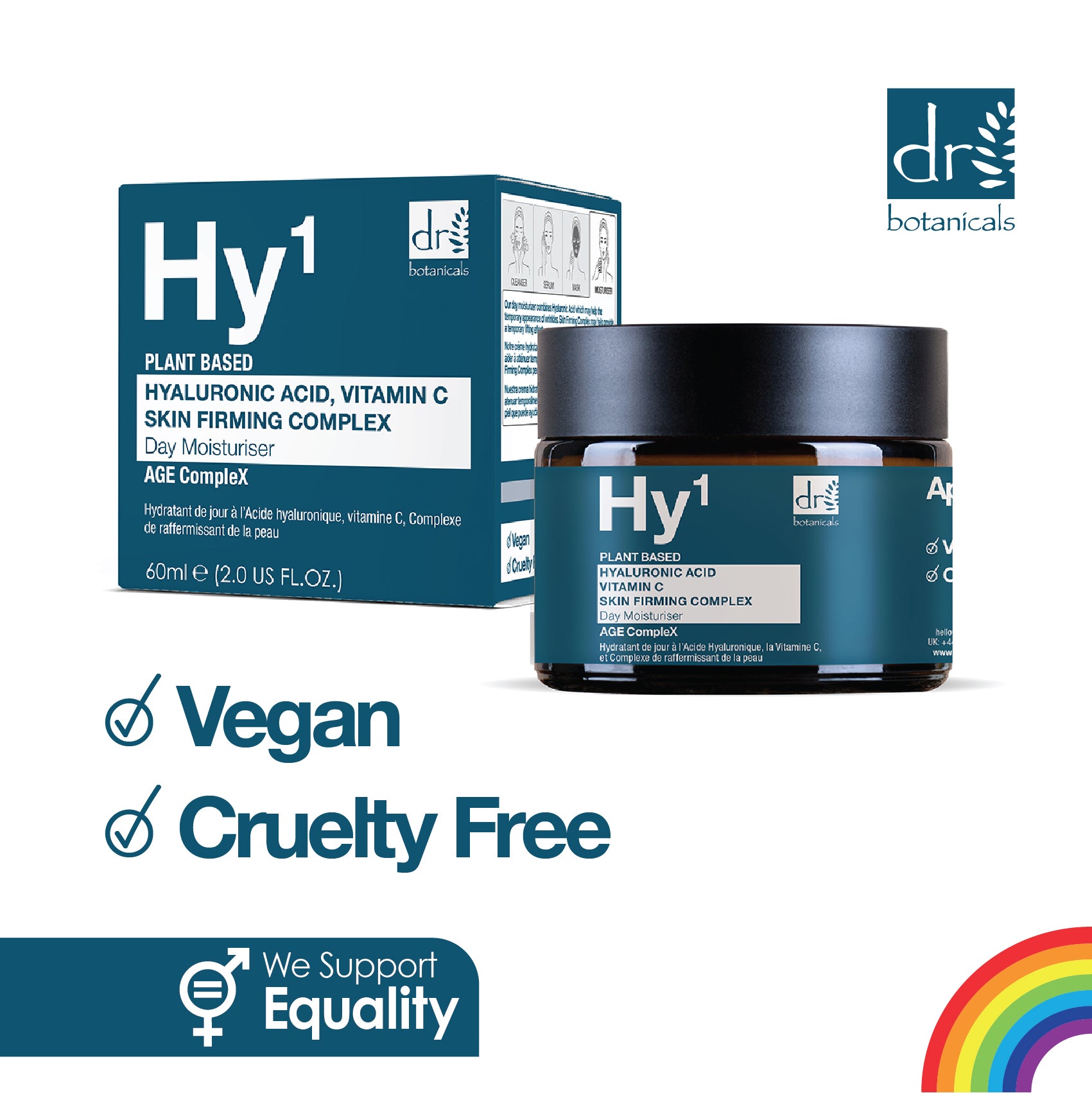 Dr Botanicals Hyaluronic Acid Day Moisturiser & Mask Kit