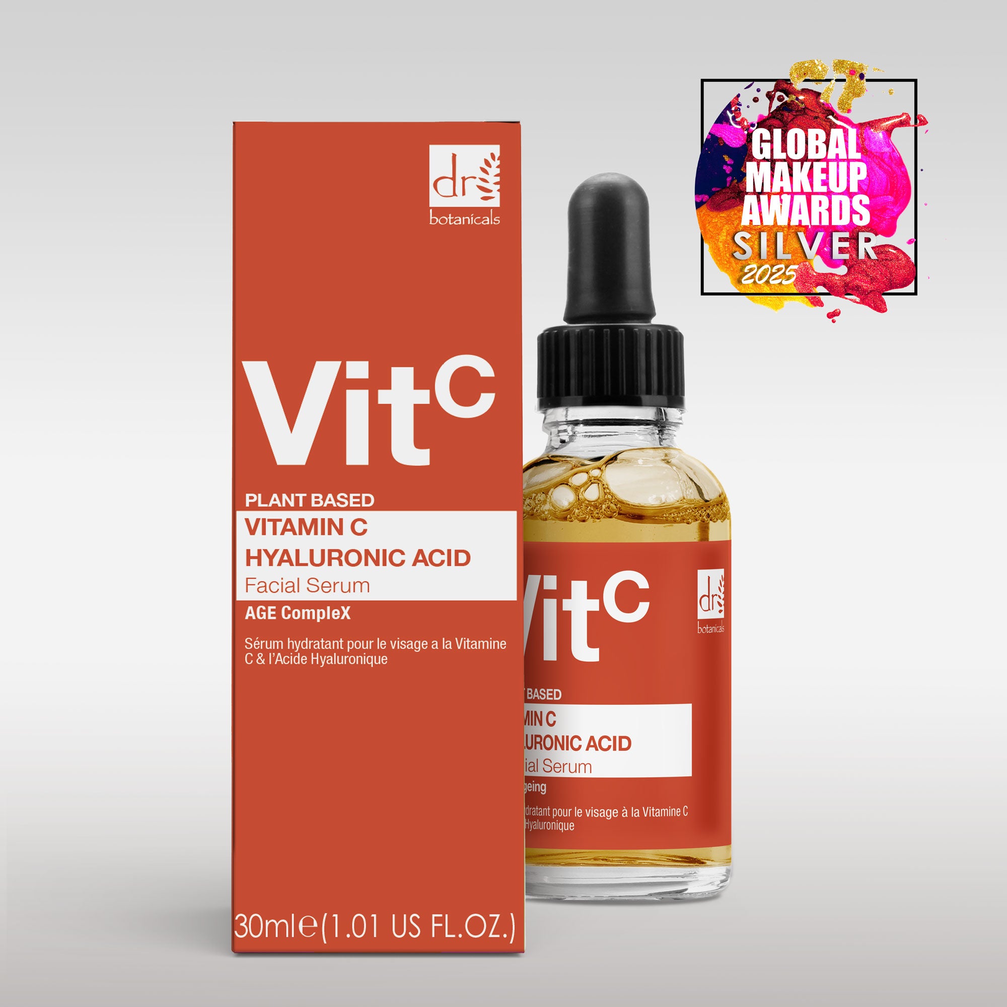 Vitamina C 5% y Ácido Hialurónico 2% Sérum Facial Hidratante 30ml