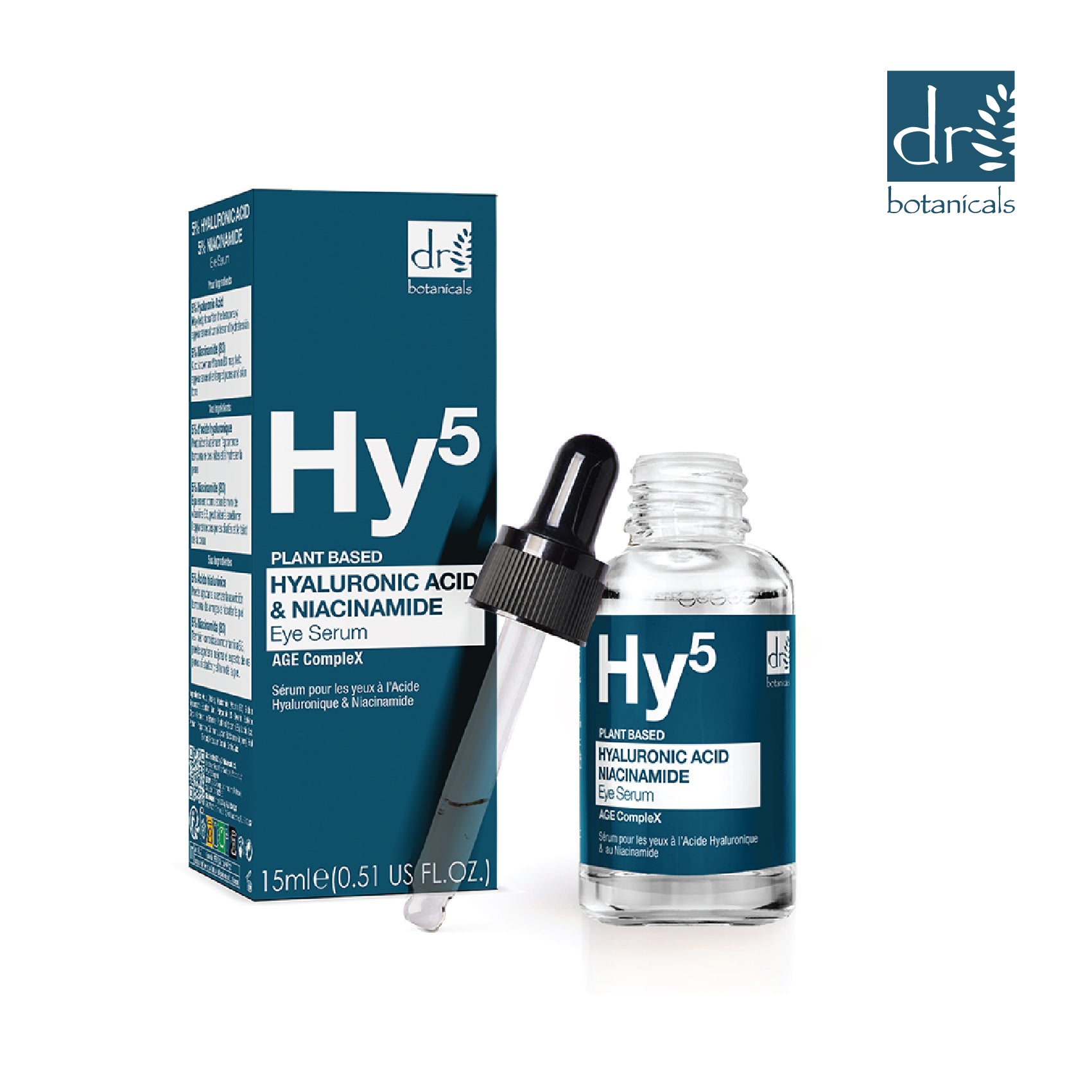 Vitamin C & Hyaluronic Acid Anti-ageing Facial Serum 30ml + Hyaluronic acid & Niacinamide Anti-ageing Eye Serum 15ml