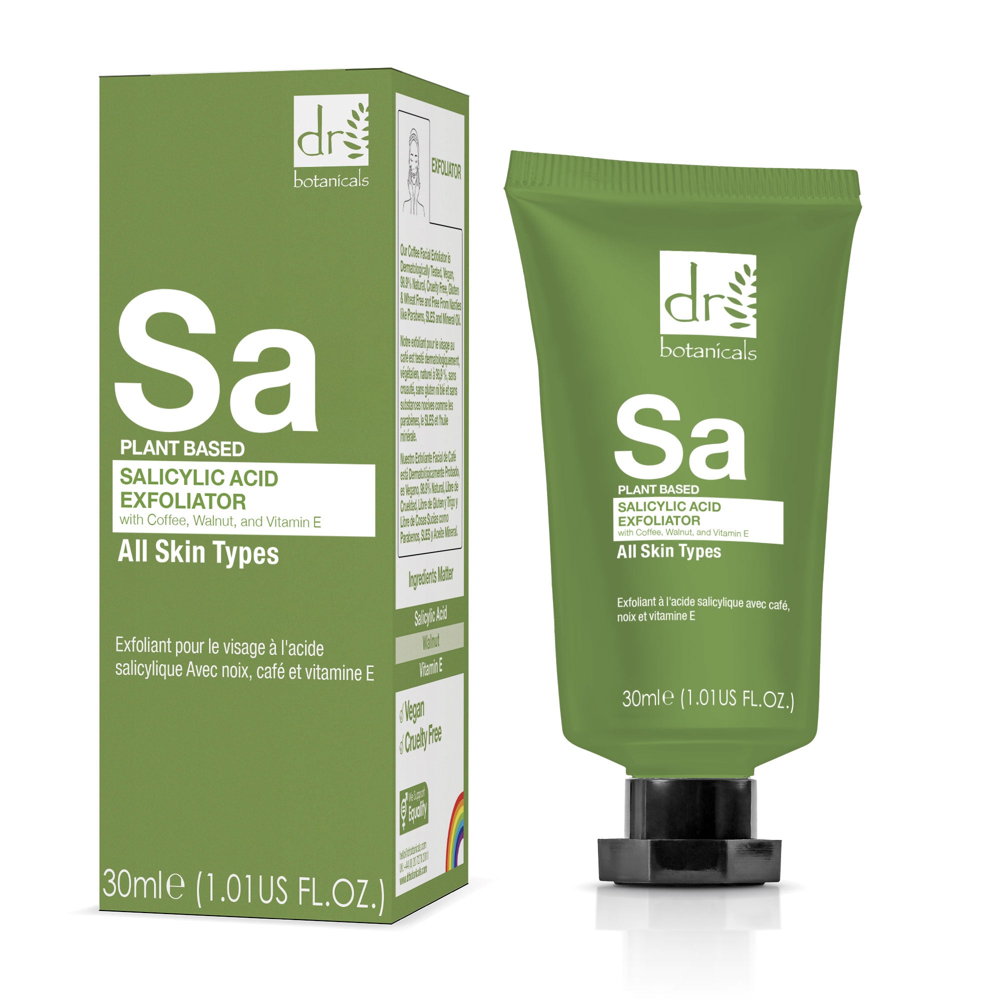 Salicylic Acid Exfoliator with Coffee, Walnut & Vitamin E 30ml