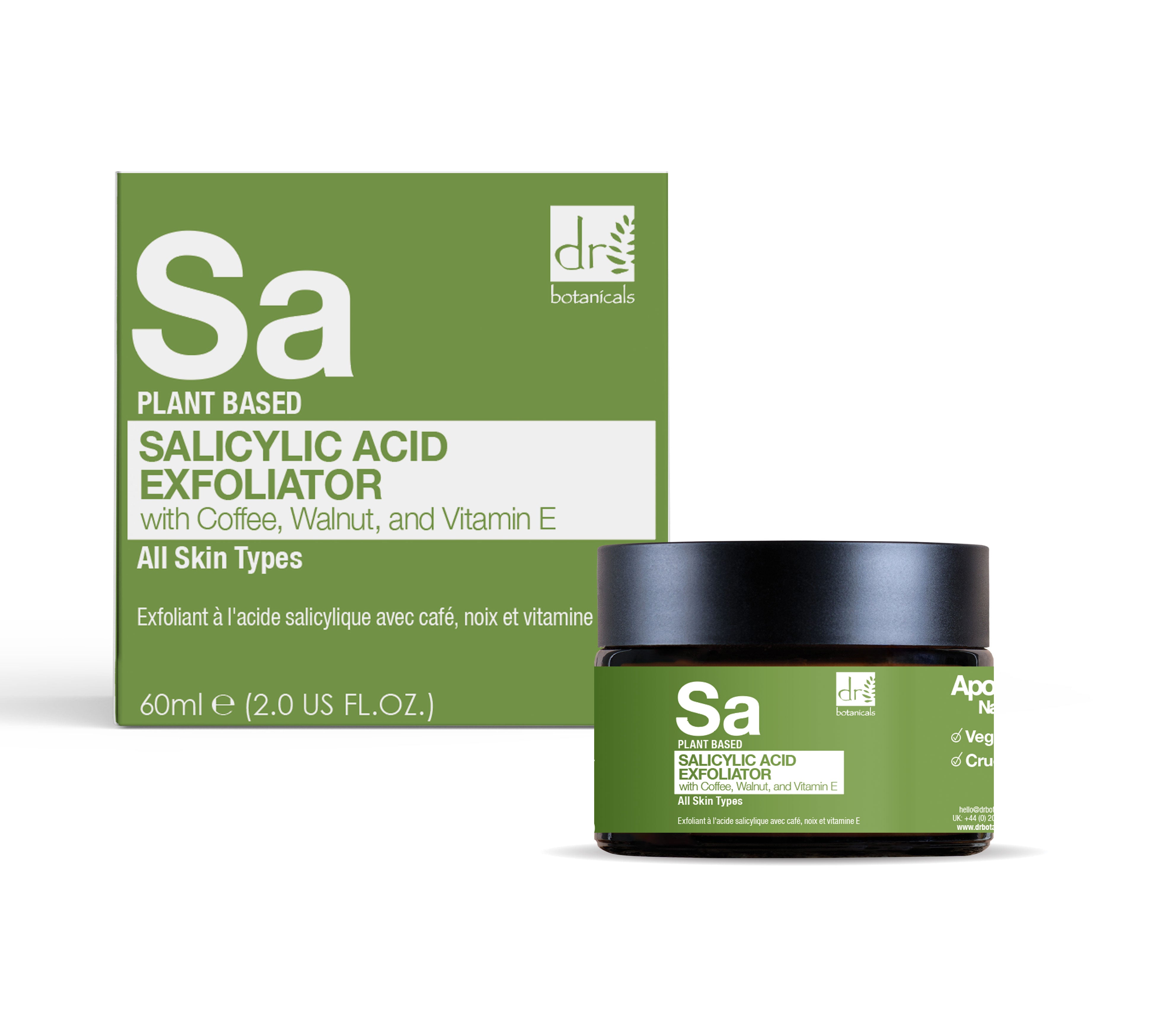 Salicylic Acid Exfoliator with Coffee, Walnut & Vitamin E 60ml