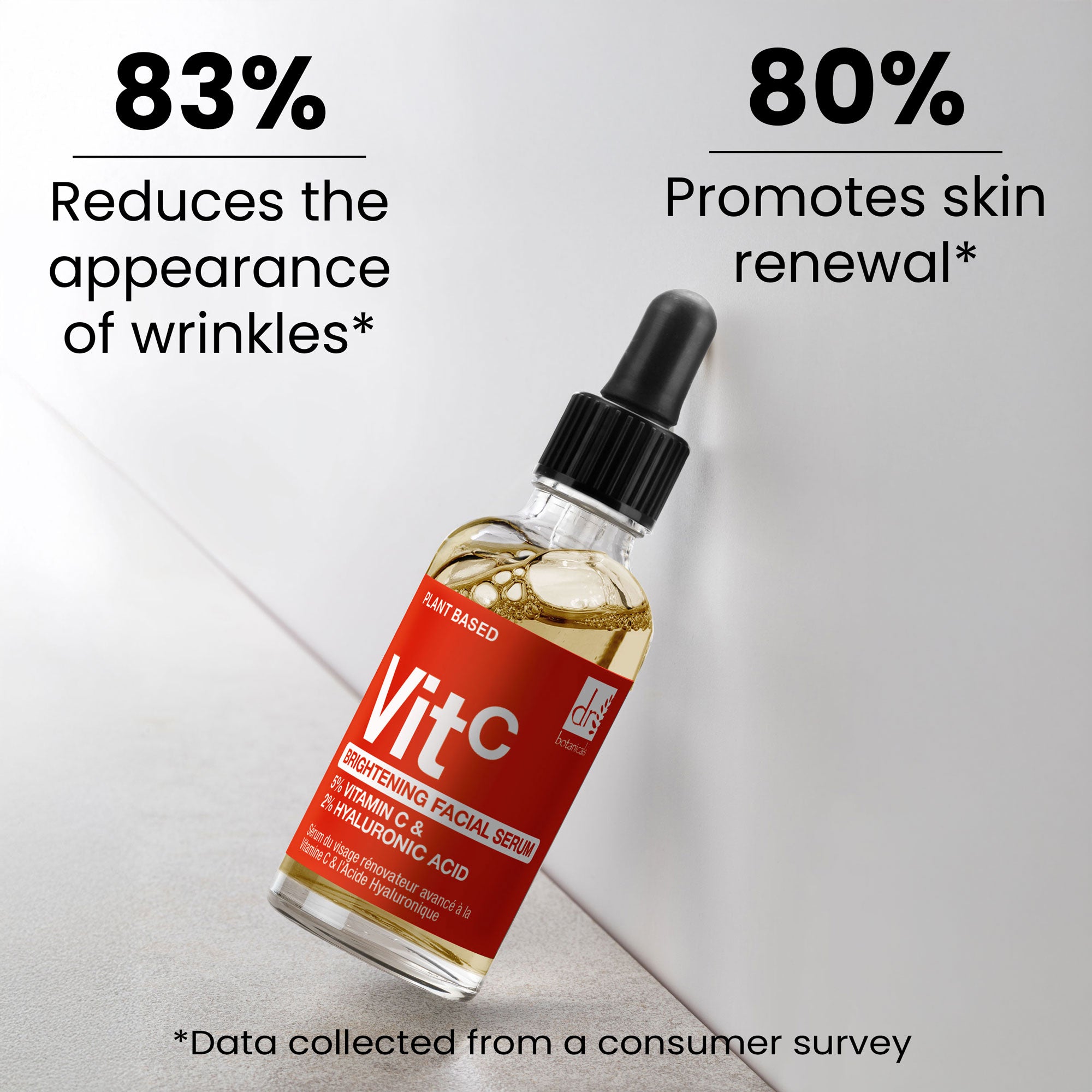 Brightening Facial Serum with 5% Vitamin C & 2% Hyaluronic Acid 30ml