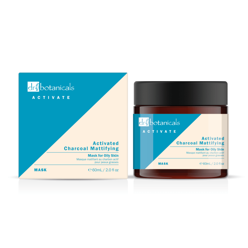Activate Charcoal Mattifying Mask for Oily Skin 60ml - Dr Botanicals