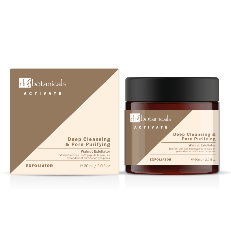 Activate Deep Cleansing And Pore Purifying Walnut Exfoliator 60ml - Dr Botanicals