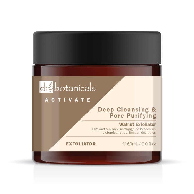 Activate Deep Cleansing And Pore Purifying Walnut Exfoliator 60ml - Dr Botanicals