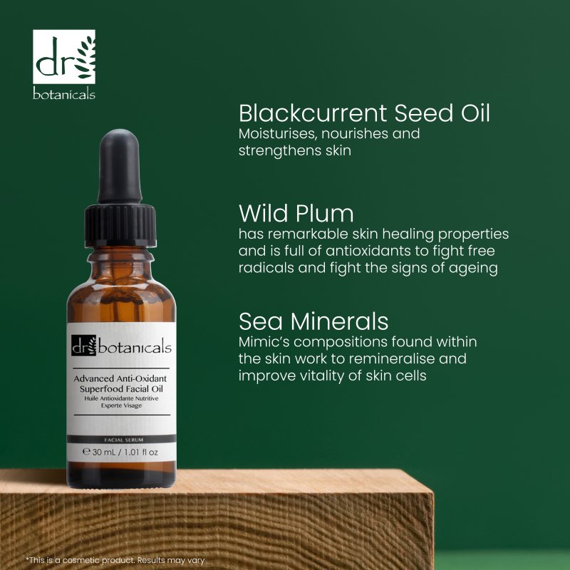 Advanced Anti - Oxidant Superfood Facial Oil 30ml - Dr Botanicals