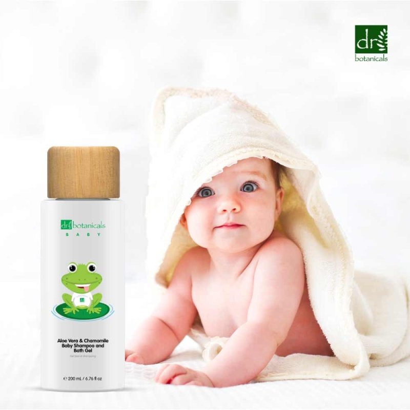 Aloe Vera & Chamomile Baby Shampoo & Bath Gel 200ml - Dr Botanicals