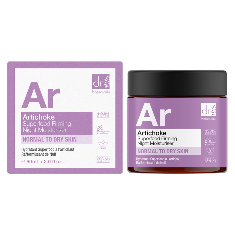 Artichoke Superfood Firming Night Moisturiser 60ml - Dr Botanicals