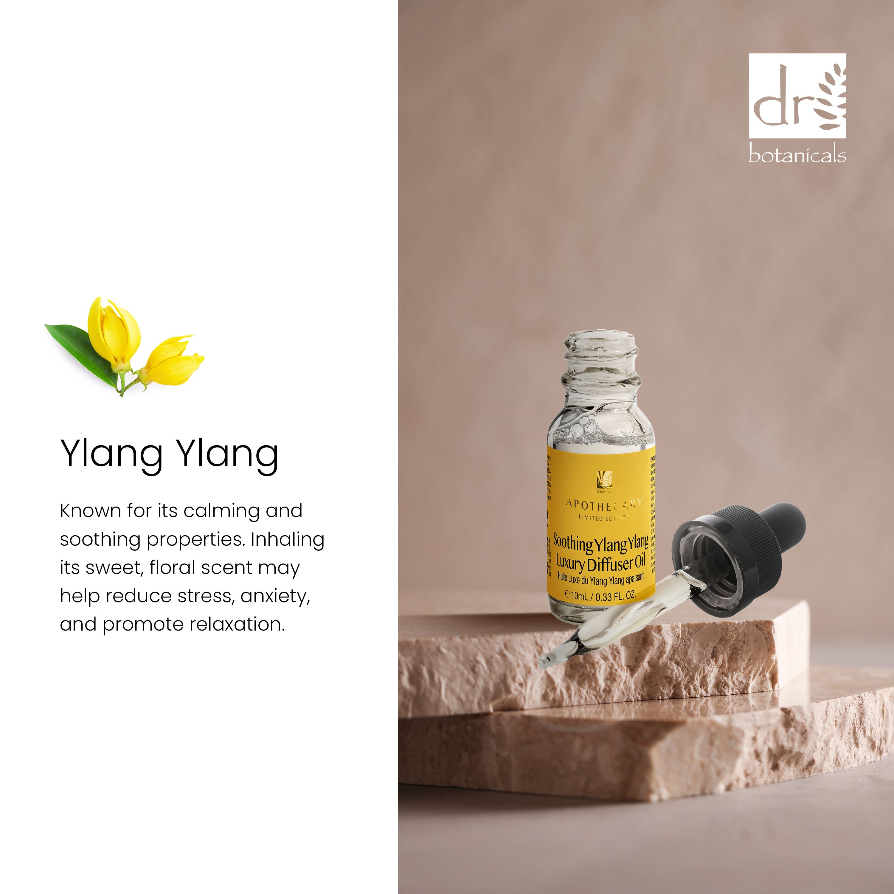 Dr Botanicals Premium 5 In 1 Aromatherapy Soothing Ylang Ylang Diffuser Kit