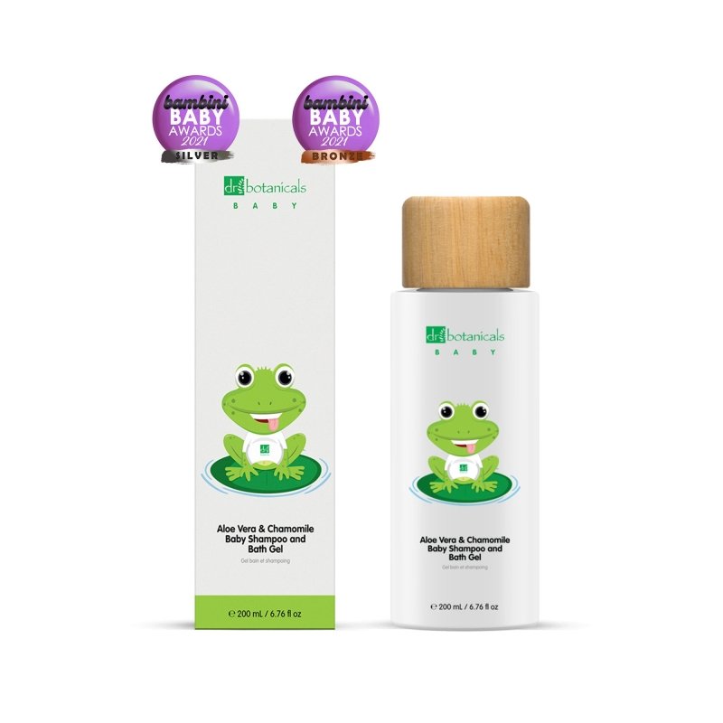 Baby Collection Shampoo & Bath Gel, Body Oil & Milk Kit - Dr Botanicals