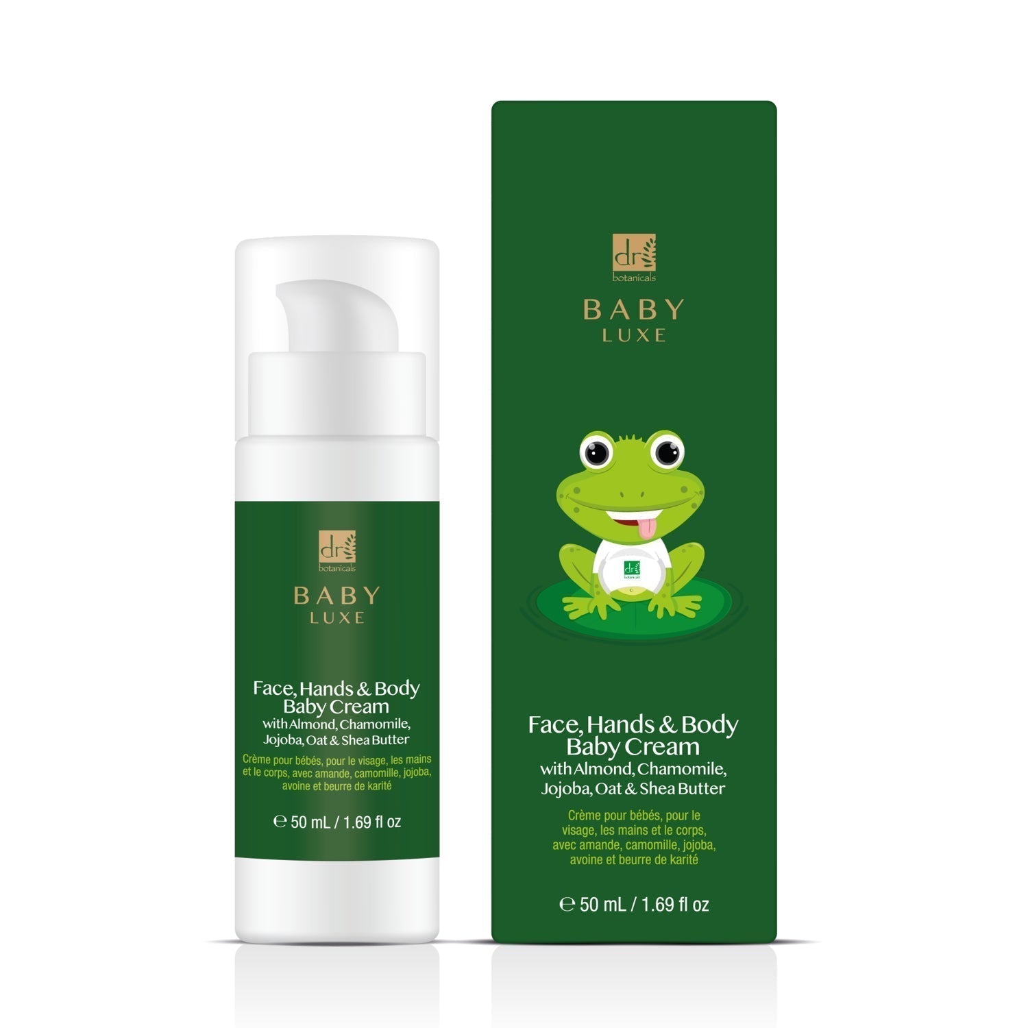 Dr Botanicals Baby Lux Face, Hands & Body Baby Cream 50ml Twin Value Savings Pack