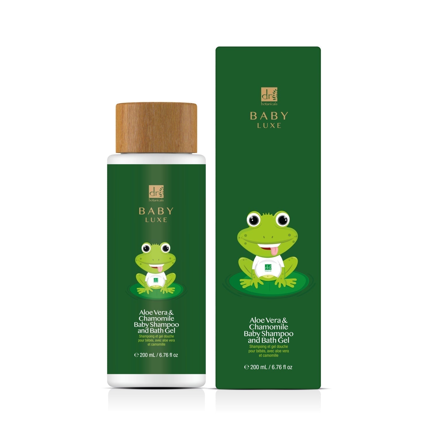 Dr Botanicals Baby Lux Aloe Vera & Chamomile Baby Shampoo & Bath Gel 200ml Twin Value Savings Pack