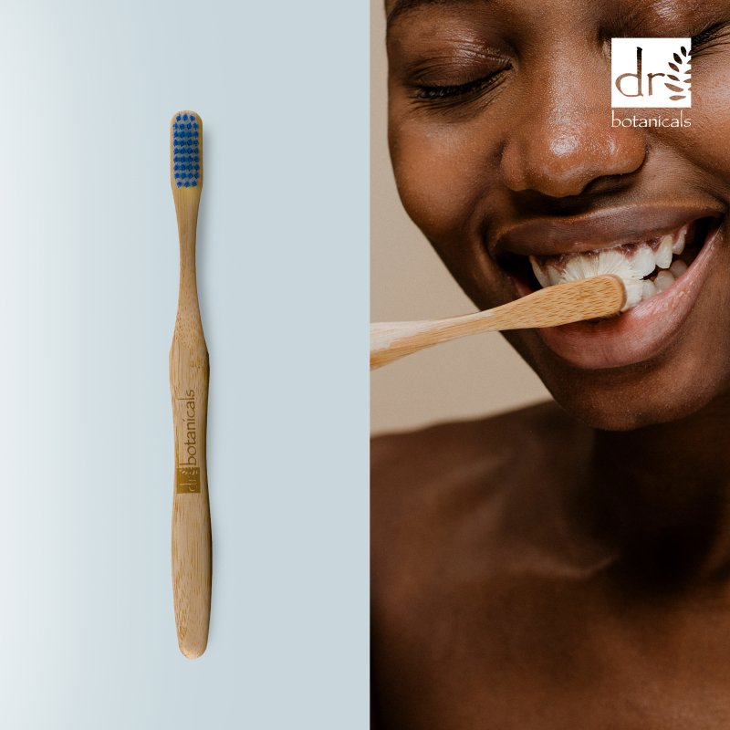 Bamboo Toothbrush Blue - Dr Botanicals