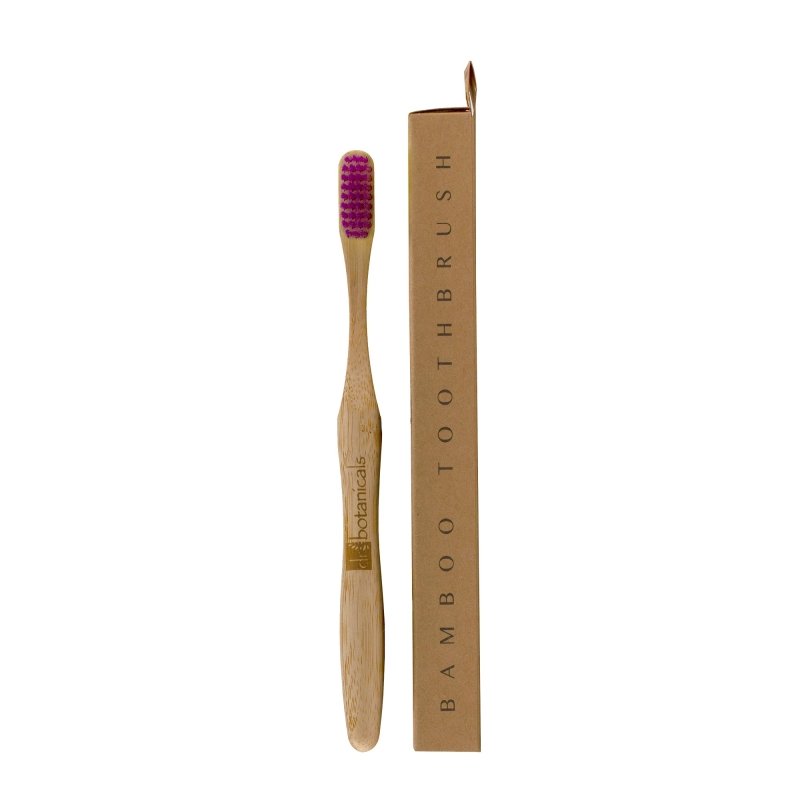 Bamboo Toothbrush Purple - Dr Botanicals