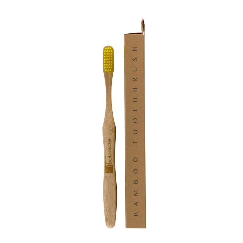 Bamboo Toothbrush Yellow - Dr Botanicals