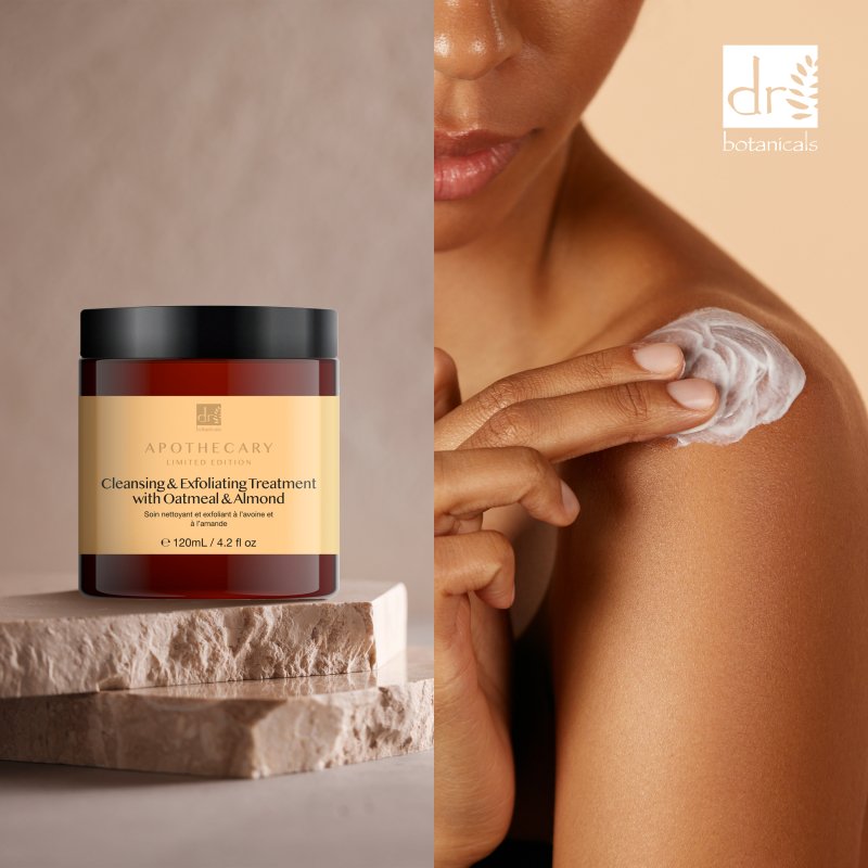Cleansing & Exfoliating Treatment with Oatmeal & Almond 120ml - Dr Botanicals