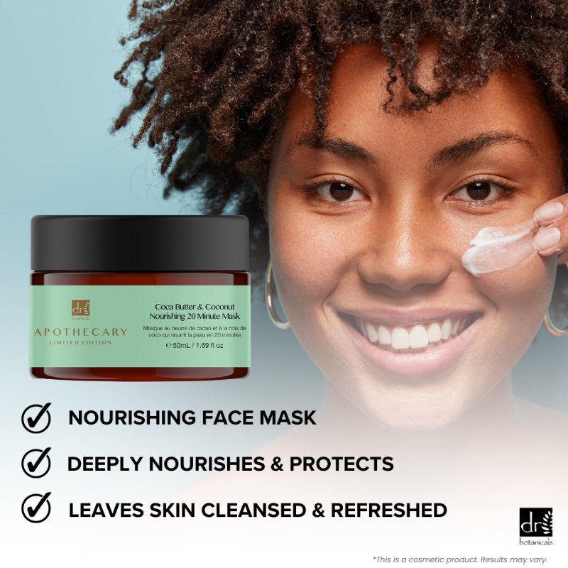 Coca Butter & Coconut Nourishing 20 Minute Mask 50ml - Dr Botanicals